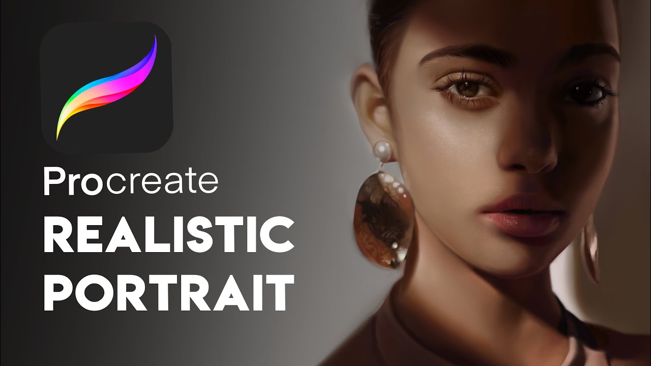 Realistic Portrait Using Procreate | iPadPro