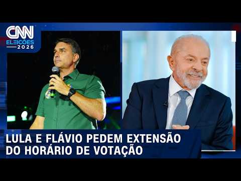 Campanhas de Lula e Flávio pedem extensão em horário de votação | CNN ELEIÇÕES