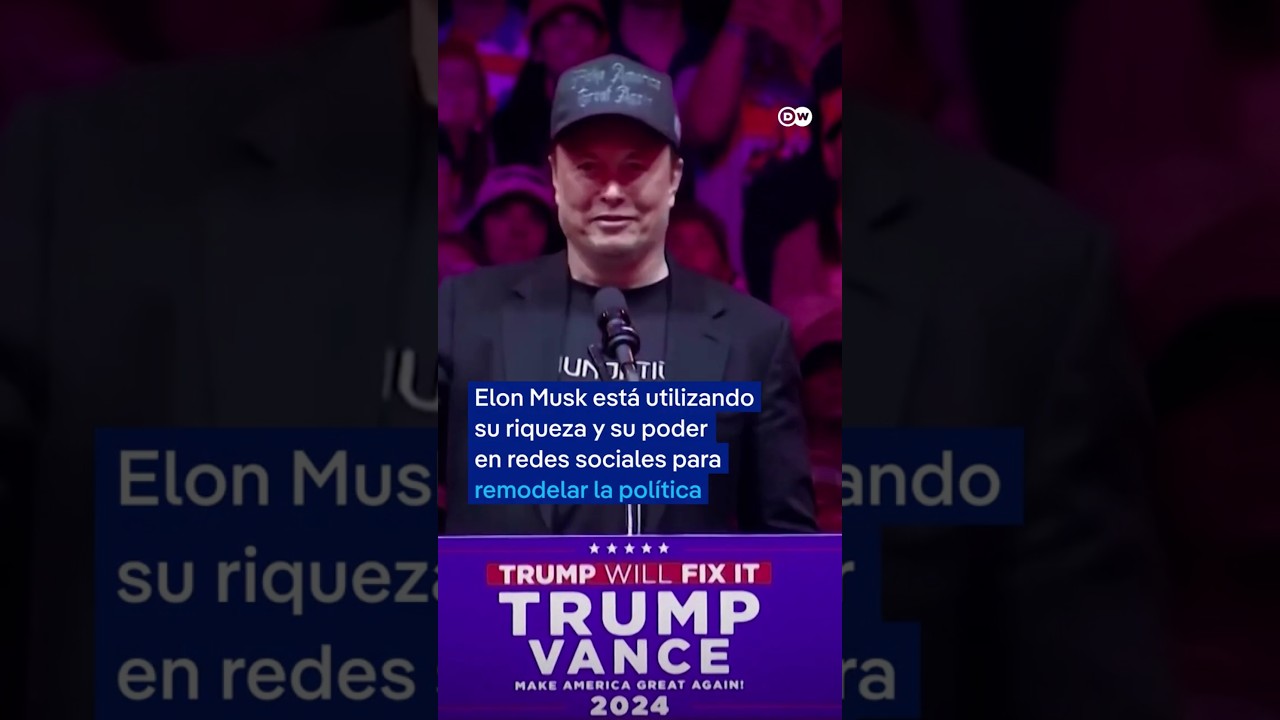 Elon Musk usa redes sociales para "remodelar" la política #shorts