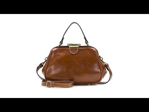 Patricia Nash Gracchi Leather Frame Satchel