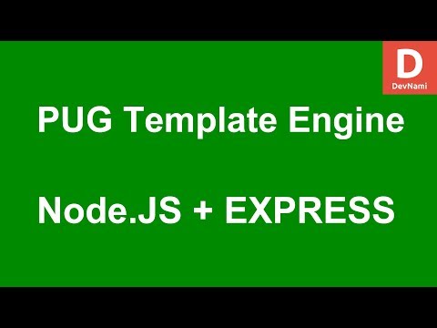 Express js How to use PUG Template with Express in Node js