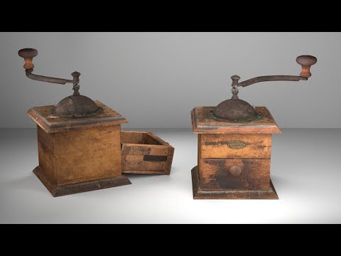 FRENCH COFFEE MAKER made in MAYA, 3D Modelling and Texturing