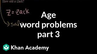 Age word problems 3