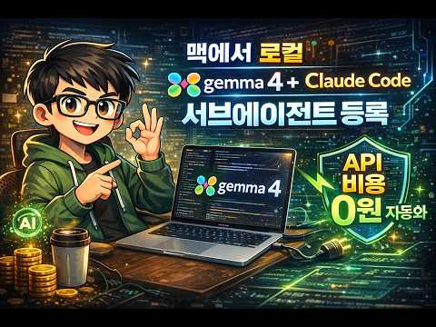 [가이드] 맥(Mac)에서 로컬 Gemma 4와 Claude Code 완벽 연동: API 비용 0원으로 만드는 서브에이전트 구축 비법