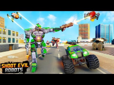 Monster Truck Robot Wars – New Dragon Robot Gameplay Part 2 | Android Games Walkthrough