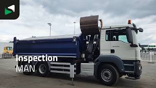 MAN TGS 28.360 TGS 6X2 NL-Truck HMF 1643 Z2 Crane 13m3 2-way tipper volquete | Imagen 4 - Autoline