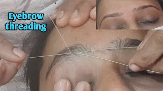 Eyebrow threading