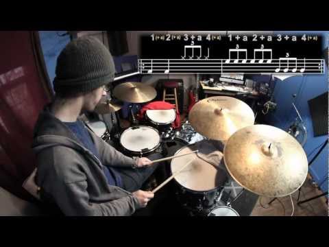 Come Together by Beatles - Drum Groove Tutorial