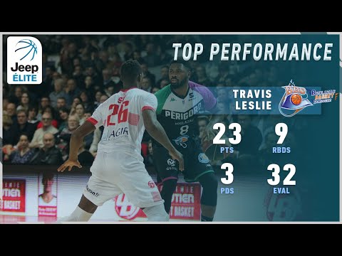 Travis Leslie  23PTS, 9REB, 3AST vs Cholet | Highlights Jeep® ÉLITE