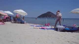 preview picture of video 'Paradise beach Thassos Paradise plaža Tasos Grčka'