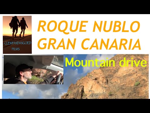Gran Canaria drive from Roque Nublo towards maspalomas