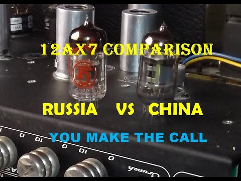SHUGUANG CHINA 12AX7 vs FENDER GROOVE TUBES 12AX7 Tube Comparison Peavey XXX Amp