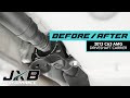 W204 C63 AMG Driveshaft Flex Before After Installing JXB Performance Driveshaft Carrier