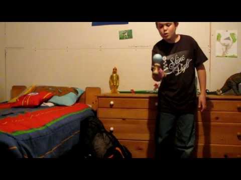 Small cup spike to top cup spike to big cup spike kendama