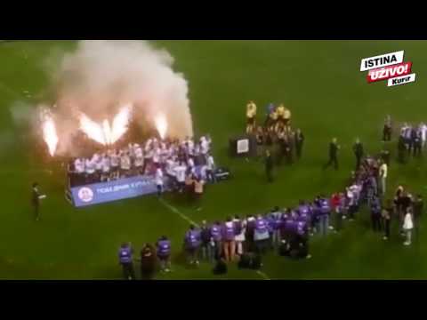 KUP SBRIJE: Svečana ceremonija dodele pehara partizanovim igračima