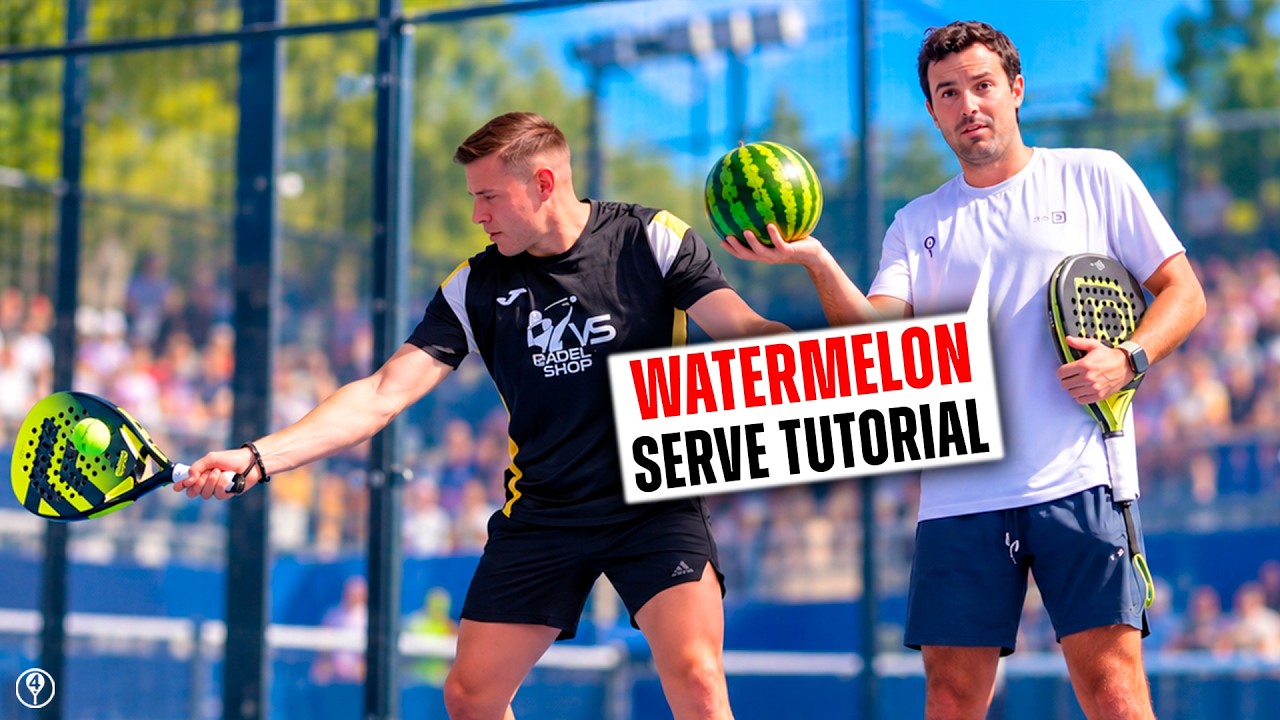 Watermelon serve: flat serve technique