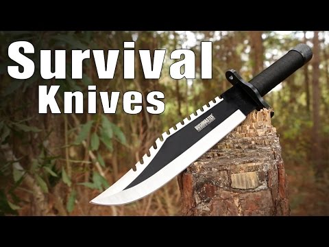 Survival Knives - Survival Knife Kits & Fire Striker Options 