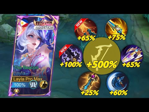 LAYLA NEW META ABNORMAL BURST CRIT DAMAGE BUILD!🔥 (must try) LAYLA BEST 1 HIT BUILD 2025!!