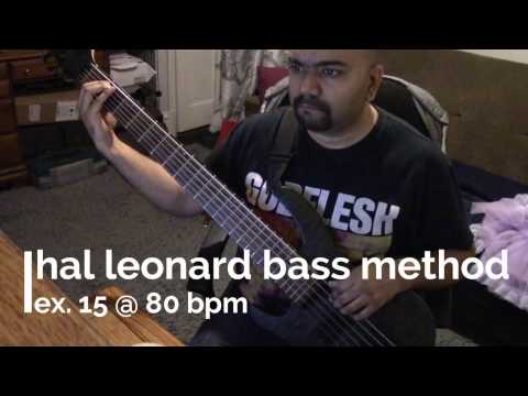 Hal Leonard Bass Method ex. 15 @ 80bpm