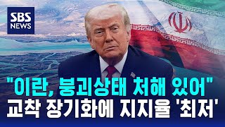 이란, 붕괴상태 처해 있어..교착 장기화에 지지율 '최저' / SBS