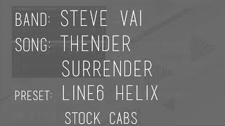 Steve Vai - Thender Surrender - Alien Love Secrets | Guitar Tone | Line6 Helix Presets w Stock Cabs
