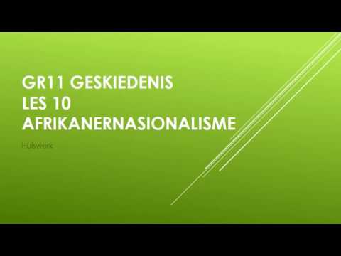 GESKIEDENIS GRAAD 11: 18 Mei 2020 - periode 4 (18114)
