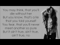 Camila Cabello ~ Crying In The Club ~ Lyrics (+Official Audio)