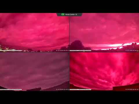 Timelapse do céu - Uma semana em alguns instantes em Santa Catarina - Monte Castelo - 06/07/2026