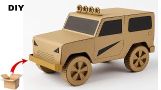 Easy Cardboard Car Model | DIY Craft for Kids & Beginners