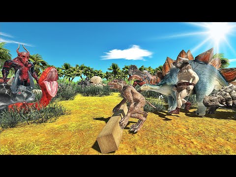 Brown Color Team Units Vs Black Color Team Units on Jungle | Animal Revolt Battle Simulator ARBS