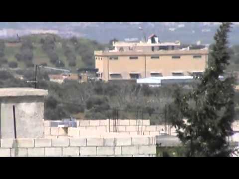 استطلاع مقرات النظام في معمل القرميد من قبل ألوية صقور الشام في محافظة إدلب