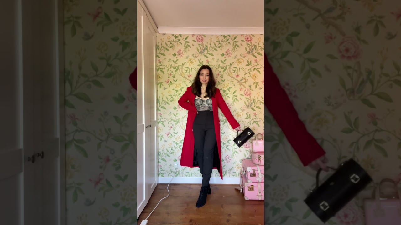 Styling up my new red coat! ❤️ Follow for more outfit inspo ✨ I got this coat in the Zara sale.