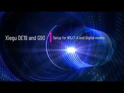 Xiegu G90 and DE19 setup for Digital Modes with WSJT-X