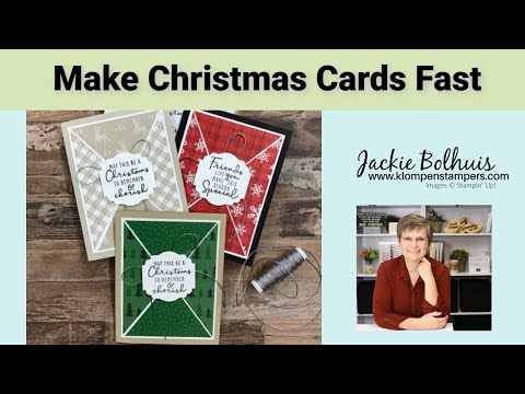 How To Make Beautiful Christmas Cards Super Quick & Fun