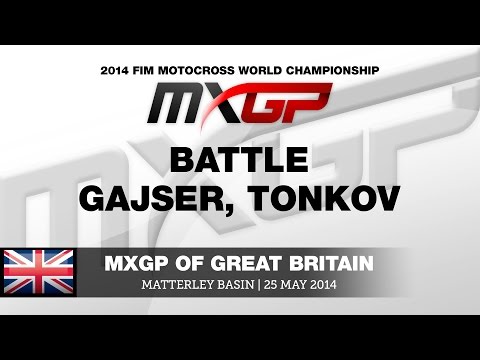 MXGP of Great Britain 2014 Tim Gajser & Aleksandr Tonkov Battle - Motocross