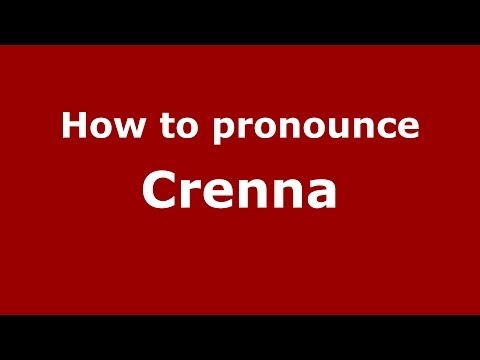 How to pronounce Crenna (Italian/Italy)  - PronounceNames.com