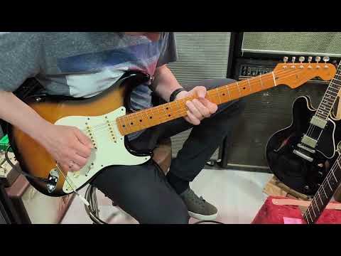 Fender American Vintage '57 Stratocaster 1982 2 Color Sunburst Refin image 25