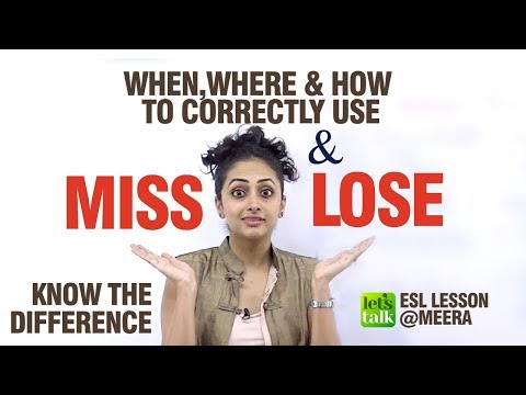 ミスとロスの違い - 初心者のための英語レッスン｜英会話のよくある間違い (Difference Between Miss &  Lose - English Lesson For Beginners | Common Mistakes In Spoken English)
