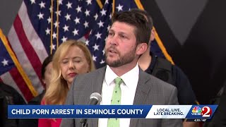Attorney General, Sanford Police Deputy Chief comment on child porn arrest in Seminole County