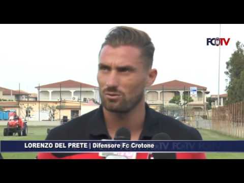 Crotone-Trapani, Lorenzo Del Prete in conferenza