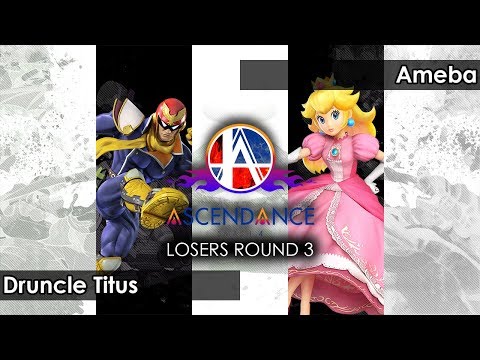 Smash 4: MG | Druncle Titus (Captain Falcon) V Ameba (Peach) - Ascendance 86 Tournament SSB4