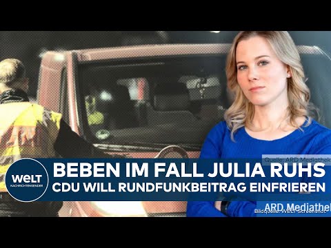 JULIA RUHS: Beben nach Absetzung beim NDR! CDU will Rundfunkbeitrag einfrieren
