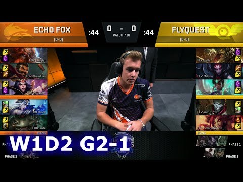 Echo Fox vs FlyQuest | Game 1 S7 NA LCS Summer 2017 Week 1 Day 2 | FOX vs FLY G1 W1D2