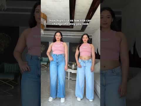 High rise vs low rise. And the way they make you look.