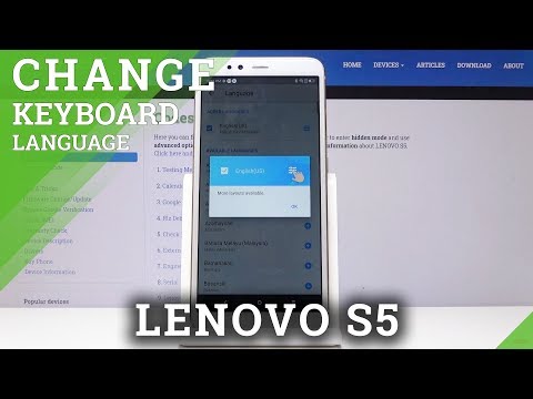 How to Change Keyboard Language in LENOVO S5 - Set Up Keyboard