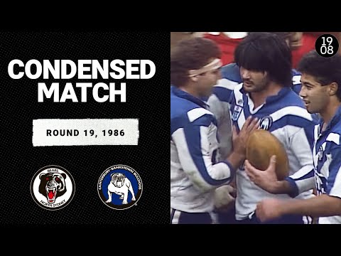 North Sydney Bears vs. Canterbury Bulldogs | Round 19, 1986 | Condensed Match | NRL