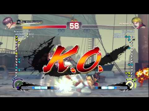 AceUnlimited [Guy] Vs Xx_von_xX [Ken] SSF4 AE Ranked Matches - PSN