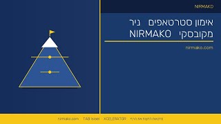 אימון עיסקי| אימון סטרטאפים | ייעוץ סטרטאפים | ניר מקובסקי, 