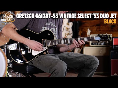 Gretsch G6128T-53 Vintage Select '53 Duo Jet Black image 11