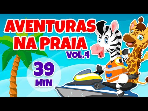Aventura na Praia Vol. 4 - Giramille 39 min | Desenho Animado Musical